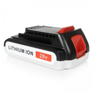 Li-ion 1500 มิลลิแอมป์ชั่วโมง 20 โวลต์เปลี่ยนแบตเตอรี่เครื่องมือไร้สายสำหรับ b Lack \u0026 D Ecker LB20, LBX20, LBX4020, LB2X4020