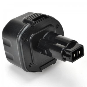 เซลล์แบตเตอรี่แบบชาร์จได้ Ni-Cd 9.6V 1500mAh สำหรับ Dewalt DE9061, DE9062, DW9061