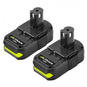 สำหรับ Ryobi P102, P103, P104 2000 มิลลิแอมป์ชั่วโมง 18 โวลต์ Li-Ion เปลี่ยนพลังงานแบตเตอรี่สว่าน